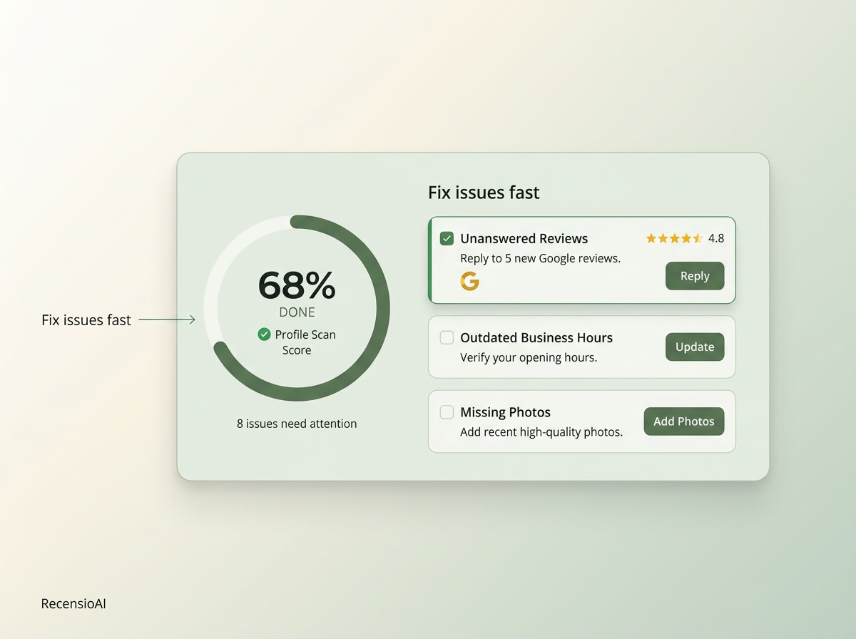 AI-assisted review reply interface