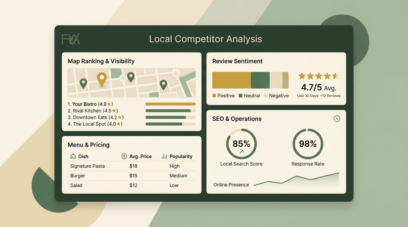 Restaurant Competitive Analysis: A Practical Framework