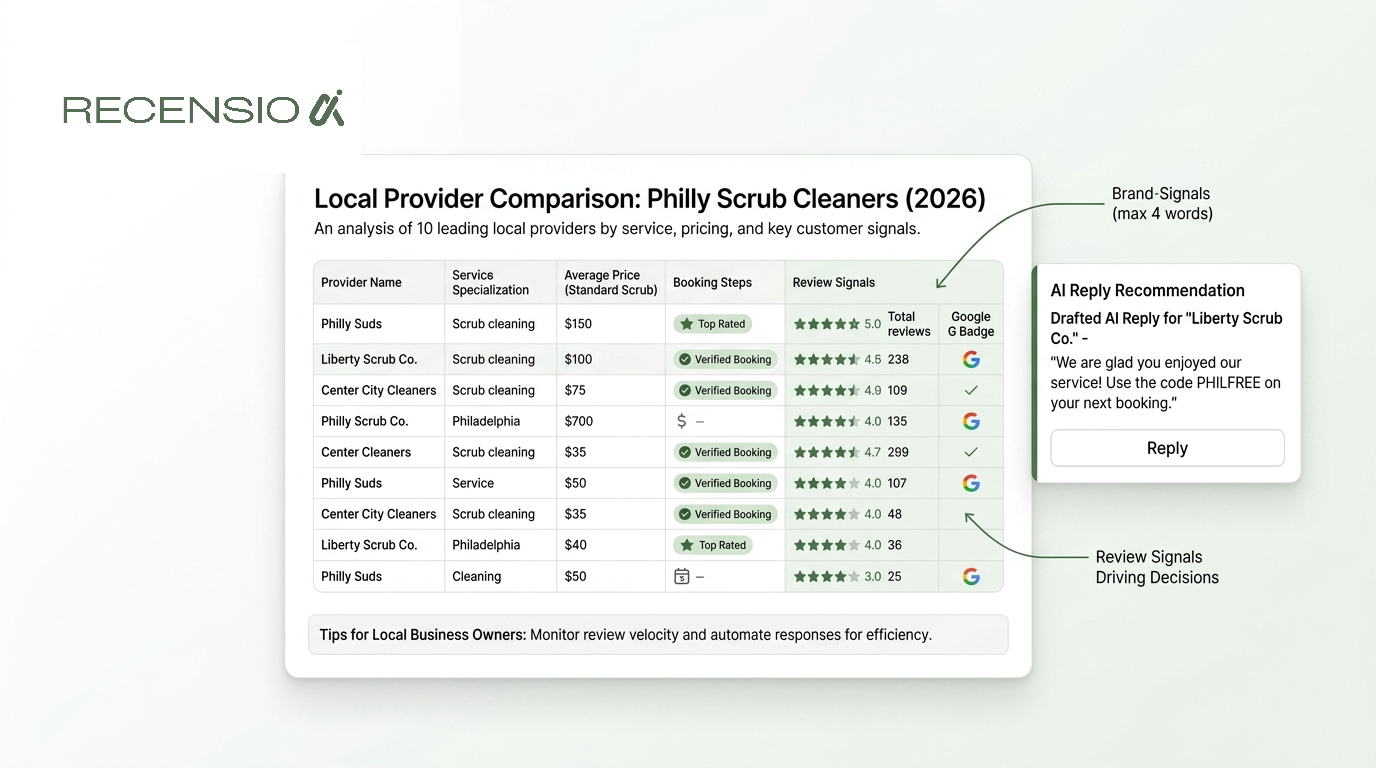 Scrub cleaning Philadelphia: 10 aanbieders vergeleken (2026)